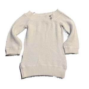 White House Black Market Classic Off Shoulder Cream Sweater-S